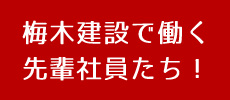 梅木建設で働く先輩社員たち！